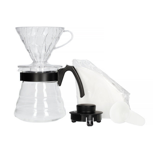 Hario V60 Craft Coffee Maker - dripper + server + filters